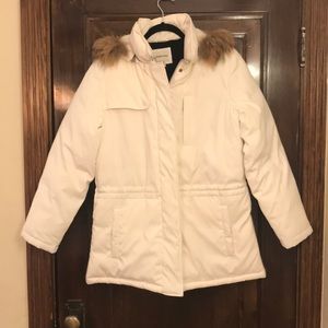 White winter coat